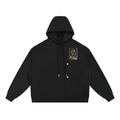Boxy Button Placket Hoodie