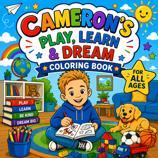 Cameron's Play, Learn, and Dream Coloring Book